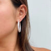FINN Infinity Diamond Hoop Earrings