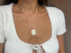 RAYE OVAL PENDANT NECKLACE