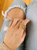 SHIRA CHAIN LINKED STACKING RING