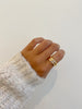 BEAM Gold Band with Stone Ring