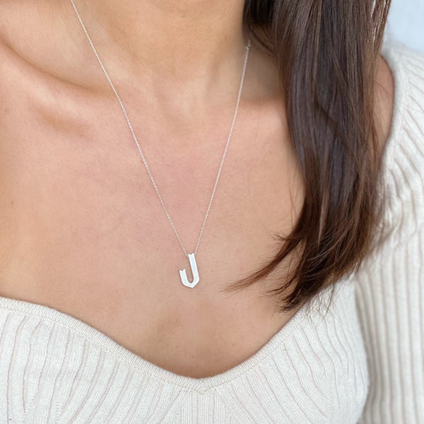 J - Initial Necklace