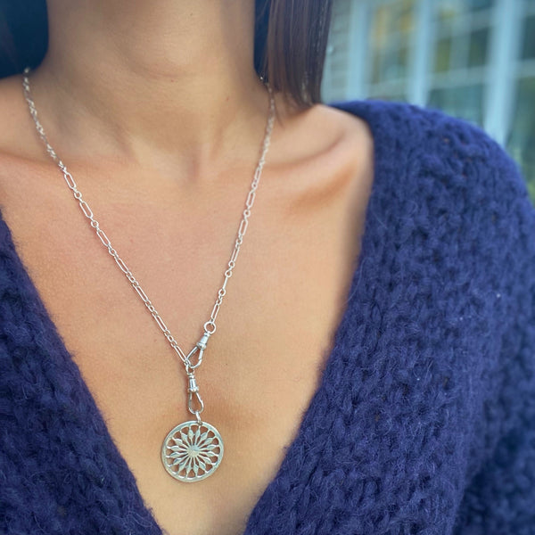 MARI PINWHEEL STERLING NECKLACE