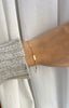 SIRI GOLD BAR BRACLET - PINK ENAMEL