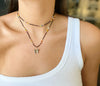 DANIELLE 14k Black Enamel Butterfly Necklace