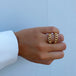 PIETRA Double Chain Ring