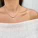 M Initial Beaded Choker