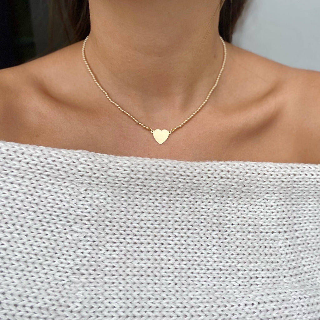 BELLY BEADED HEART NECKLACE