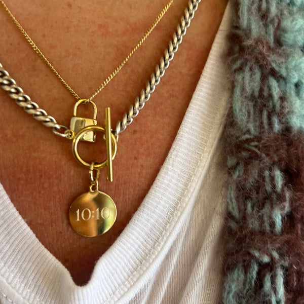 Custom Number DIsc Necklace
