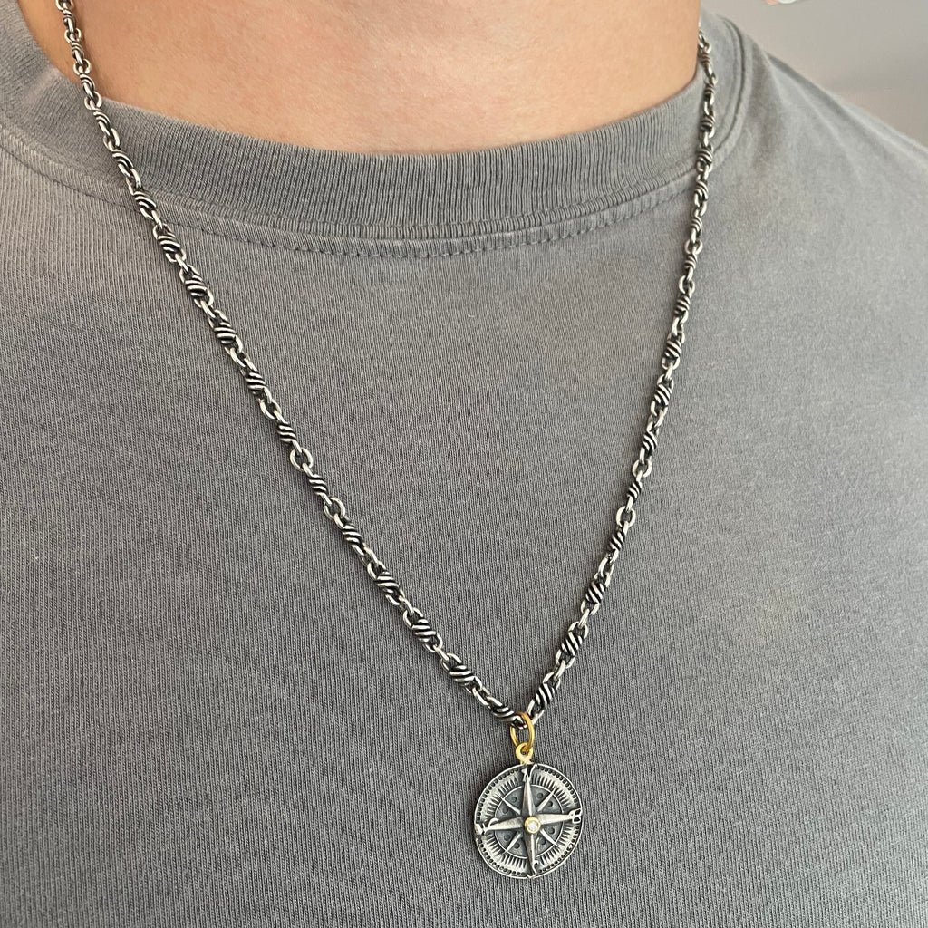 COMPASS DISC NECKLACE