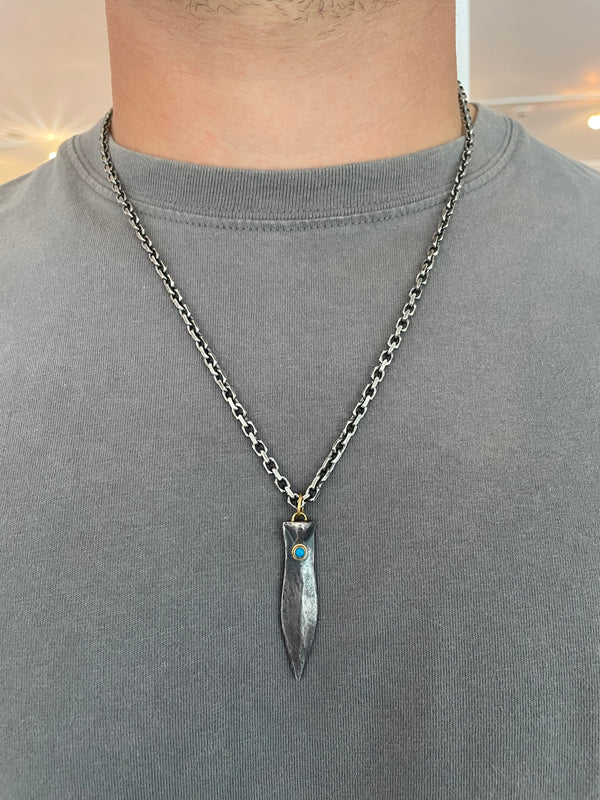 MEN'S ARROWHEAD DROP NECKLACE