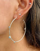 MELINA Hoop Earrings - Silver