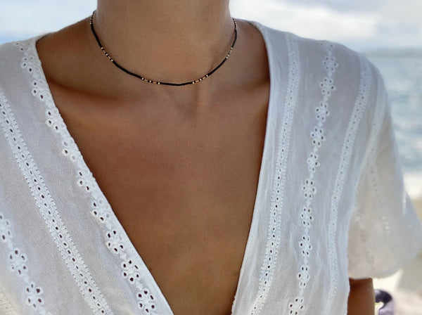 JARA BEADED NECKLACE - 14"