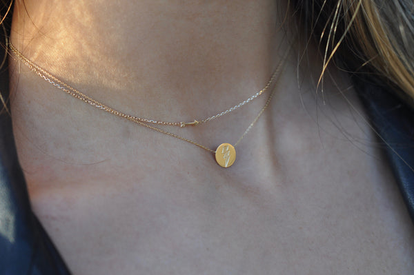 OLIVER BOLT DISC NECKLACE