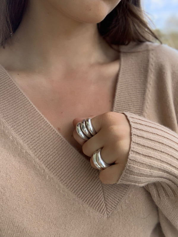 CASEY Stacking Rings - Sterling Silver