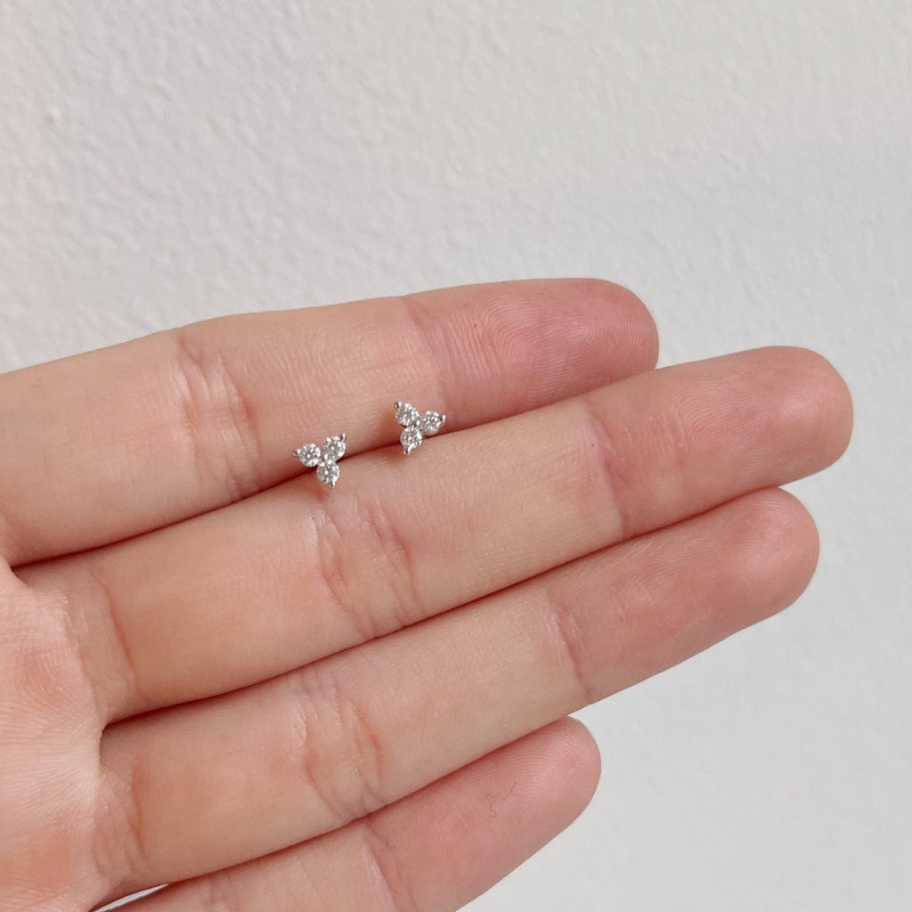 LEORA TRILOGY STUD EARRINGS