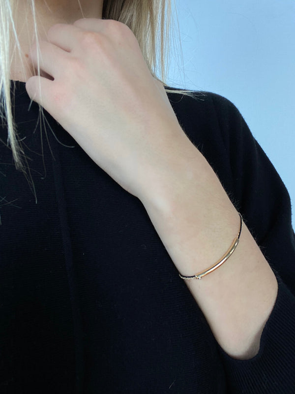 GABY Gold & Silk Bracelet