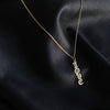 OLD ENGLISH LOVE DROP NECKLACE