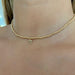 M Initial Beaded Choker