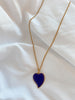 ILSA POINTED 1" ENAMEL HEART NECKLACES