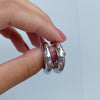 TEDDIE CELESTIAL TUBE HOOP EARRINGS