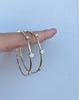MELINA Gold Hoop Earrings - 2"