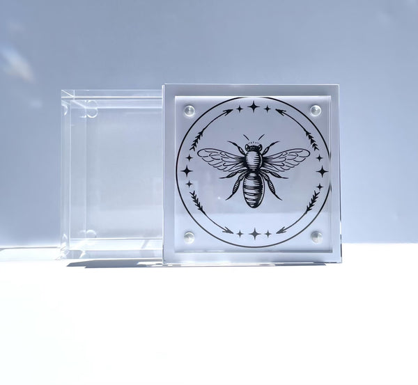 QUEEN BEE Lucite Box