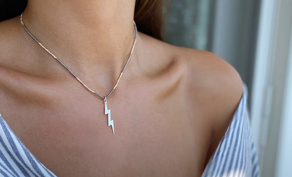 MILES Beaded Bolt Necklace