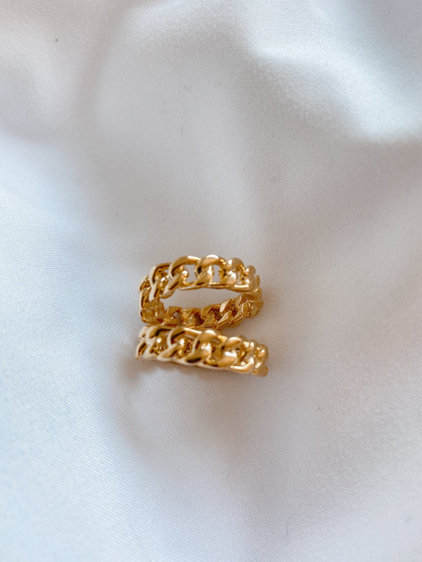 PIETRA Double Chain Ring