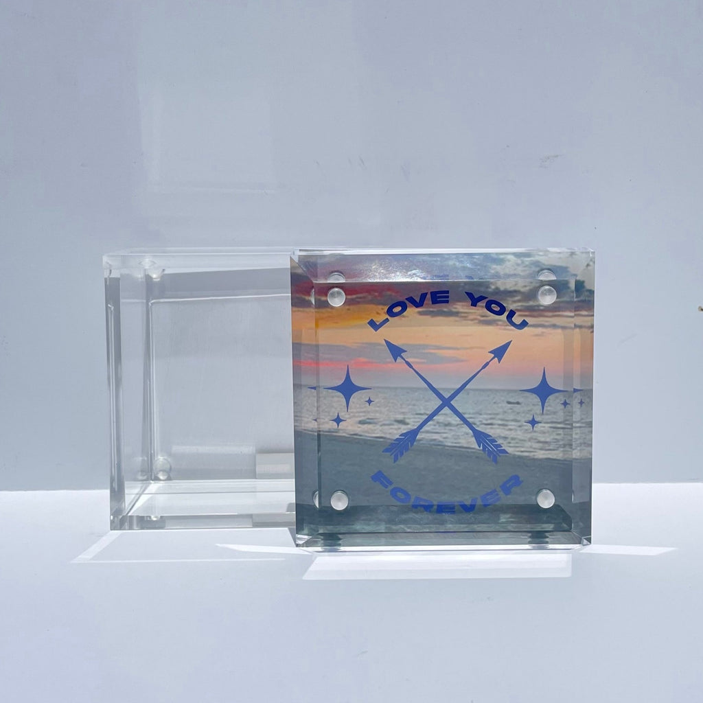 LOVE YOU FOREVER - LUCITE PHOTO BOX