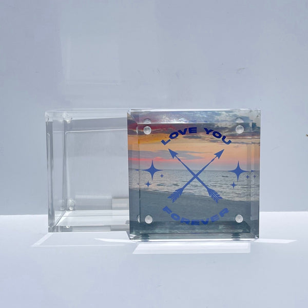 LOVE YOU FOREVER - LUCITE PHOTO BOX