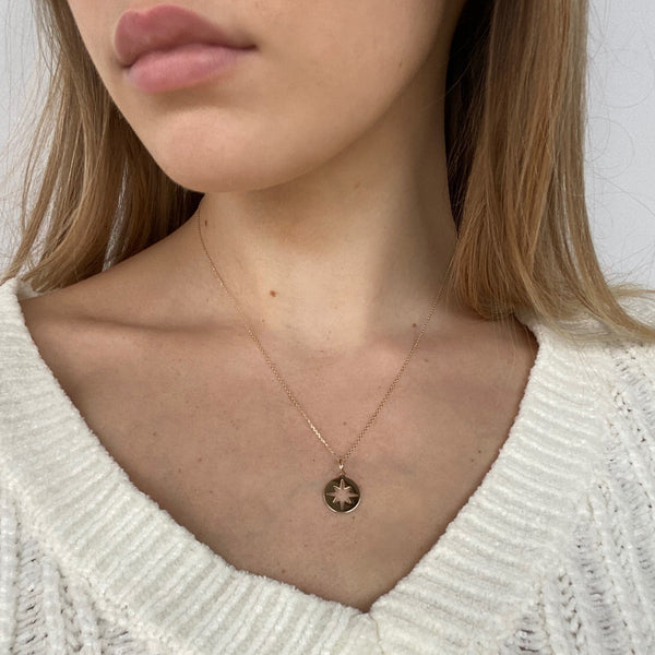 ZARA BURST Disc Necklace - .5"