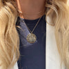 HARLOW Flag  1.1/4"  Disc Necklace