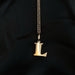 L -   Initial Necklace .5"