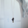 PRESLEY Starburst Disc Necklace - Black Spinel