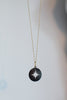 PRESLEY Starburst Disc Necklace - Black Spinel