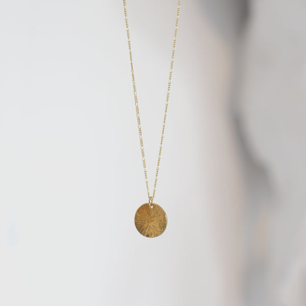 FIRE Coin Disc  - Necklace