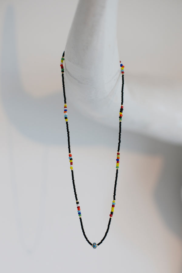 NILLIE Black Beaded Necklace
