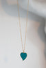 ILSA POINTED 1" ENAMEL HEART NECKLACES