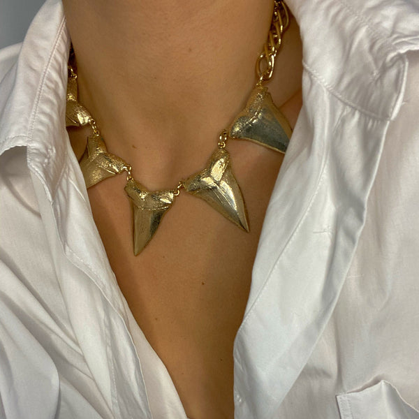MARNI SHARK TOOTH STATEMENT NECKLACE