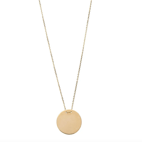 MAYE Gold Disc Necklace
