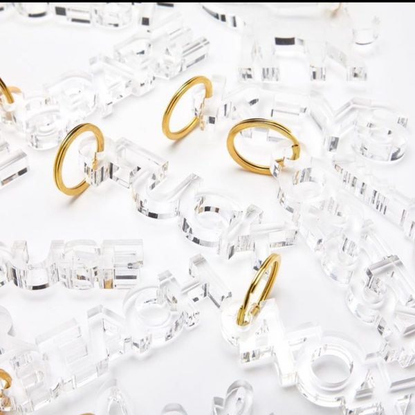 LUCITE KEYCHAINS