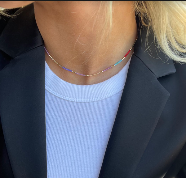 ELODIE COLORFUL BEADED NECKLACE