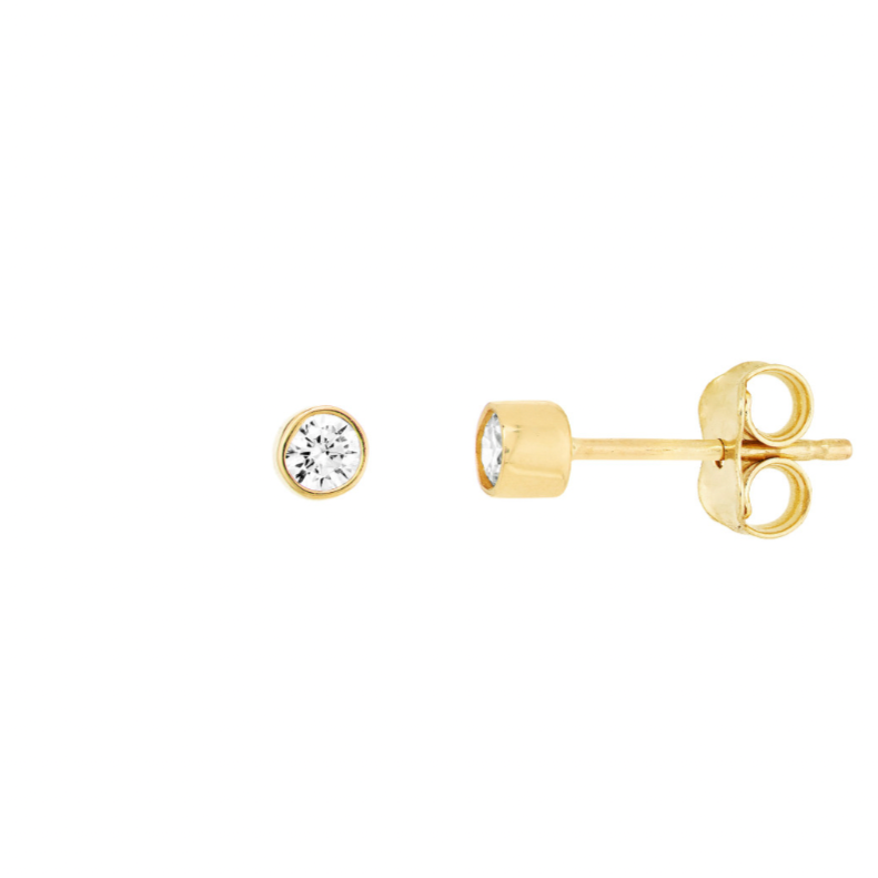 Solitaire Bezel Stud