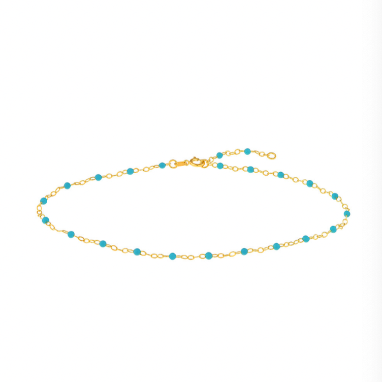 MAC Enamel Beaded Anklet