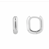 TRACIE  OVAL HUGGIE EARRINGS