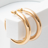 MONICA Gold Tube Hoop Earrings