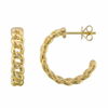 ERIN Cuban Link Chain Hoop Earings