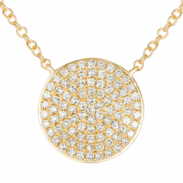 MEADOW DIAMOND DISC CHAIN NECKLACE