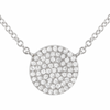 MEADOW Diamond Disc Necklace