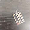 RECTANGULAR CUSTOM INITIAL PENDNT